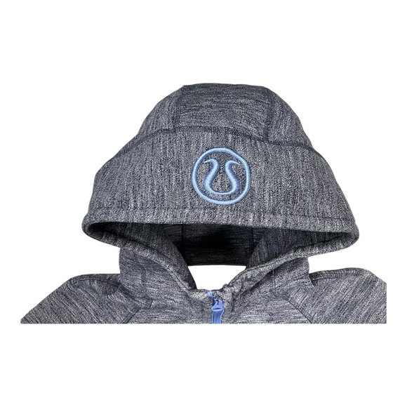 Lululemon Scuba Hoodie Grey with Deep‎ Indigo Size 4 - Picture 12 of 14